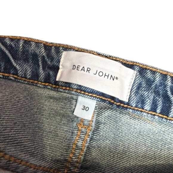 Dear John Anthropology Jodi Straight High Rise Distressed Jeans size 30 - Picture 7 of 8